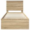 vidaXL Cadre de lit Sonoma 90 x 190 cm Bois de pin massif
