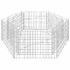 vidaXL Lit sur&eacute;lev&eacute; &agrave; gabion hexagonale 160x140x50 cm