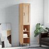 vidaXL Buffet haut Ch&ecirc;ne sonoma 34,5x34x180 cm Bois d'ing&eacute;nierie