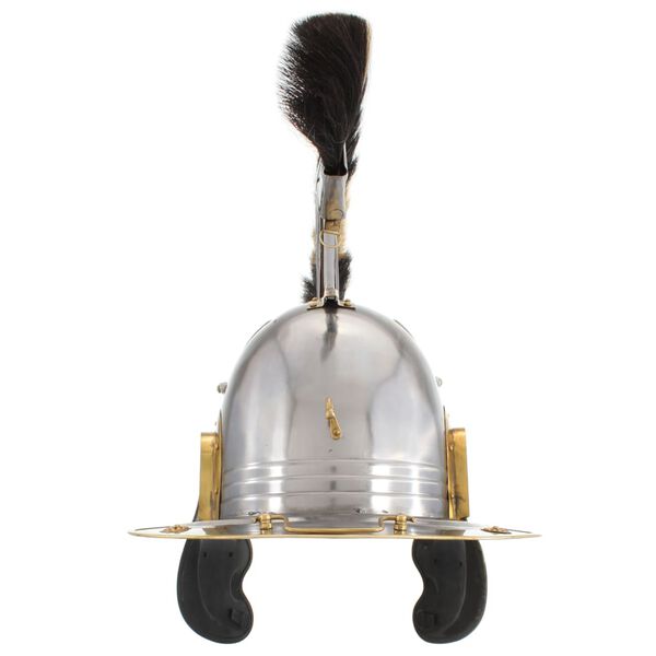 vidaXL Casque de soldat romain antique pour GN Argenté Acier