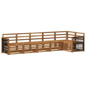 vidaXL Ensemble de canap&eacute;s d'ext&eacute;rieur 5 pc Naturel
