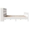 vidaXL Lit biblioth&egrave;que sans matelas blanc 160x200 cm bois pin massif