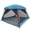vidaXL Tente de cabine familiale 6 personnes bleu imperm&eacute;able