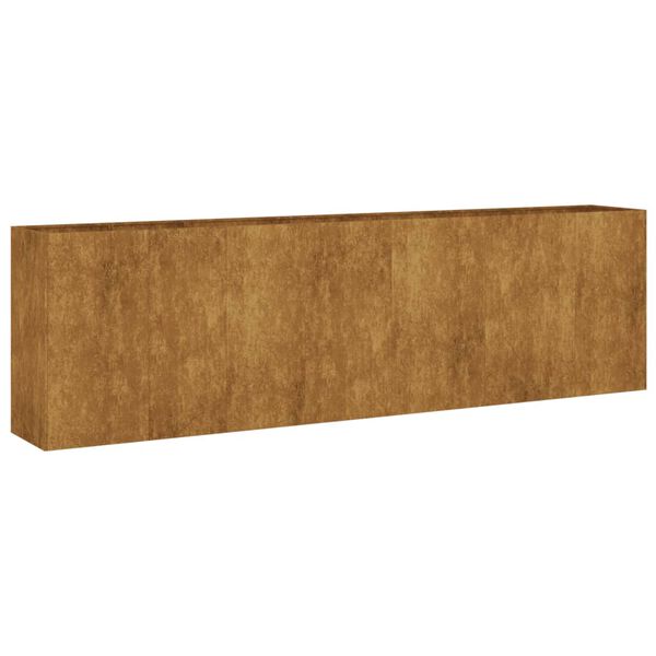 vidaXL Lit sur&eacute;lev&eacute; de jardin 280x40x80 cm acier corten
