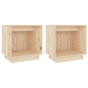 vidaXL Tables de chevet 2 pcs 40x30x40 cm Bois de pin solide
