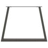 vidaXL Pieds de table à manger en forme de V 2 pièces Anthracite 100 x (72-73,3) cm Acier