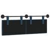 vidaXL T&ecirc;te de lit suspendue Bleu 130 x 55 x 7 cm Velours