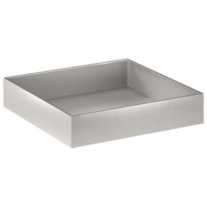 vidaXL Cache-pot de jardin Argent&eacute; 80 x 80 x 20 cm Acier inoxydable