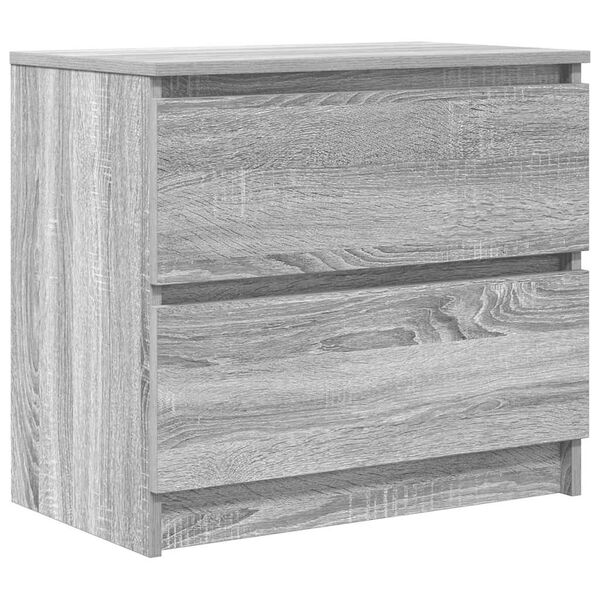 vidaXL Meuble TV sonoma gris 60x35x54 cm bois d'ing&eacute;nierie