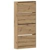 vidaXL Cabinet &agrave; chaussures 80 x 21 x 163,5 cm Bois d'ing&eacute;nierie