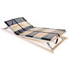 vidaXL Sommier &agrave; lattes sans matelas avec 42 lattes 7 zones 70x200 cm