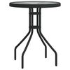 vidaXL Ensemble de bistro de jardin 3 pcs Noir