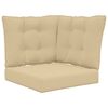 vidaXL Coussin de canap&eacute; d'ext&eacute;rieur Polyester Beige 60 x 40 x 10 cm