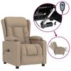 vidaXL Fauteuil inclinable &eacute;lectrique Cappuccino Similicuir
