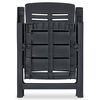 vidaXL Chaises inclinables de jardin lot de 6 Plastique Anthracite