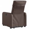 vidaXL Fauteuil inclinable &eacute;lectrique marron similicuir