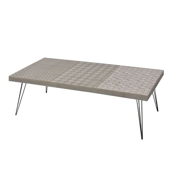 vidaXL Table basse 120x60x38 cm gris