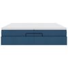 VidaXL Cadre de lit ottoman avec matelas bleu 200x200cm tissu