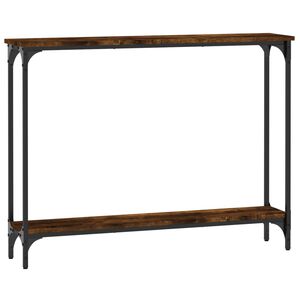 vidaXL Table console ch&ecirc;ne fum&eacute; 100x22,5x75 cm bois d'ing&eacute;nierie