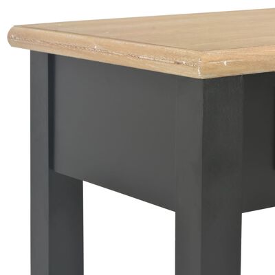 vidaXL Table console Noir 110x35x80 cm Bois
