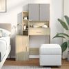 vidaXL Coiffeuse avec armoire ch&ecirc;ne sonoma 80x35x132 cm