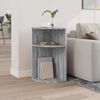 vidaXL Table d'appoint Gris Sonoma 29,6 x 29,6 x 60 cm