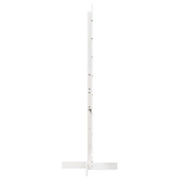 vidaXL Arbre de Noël en bois pour décoration blanc 150 cm pin massif