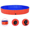 vidaXL Piscine pliable pour chiens Rouge 200x30 cm PVC