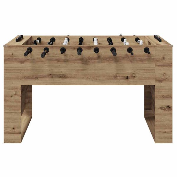 vidaXL Table de Football Ch&ecirc;ne artisanal 146,5 x 74 x 85 cm