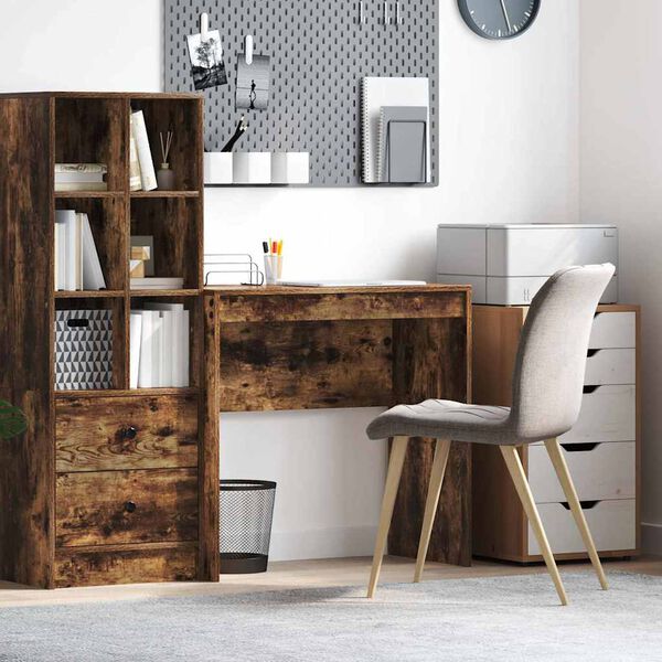 vidaXL Bureau Ch&ecirc;ne fum&eacute; 80 x 40 x 76 cm