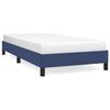 vidaXL Cadre de lit sans matelas bleu 80x200 cm tissu