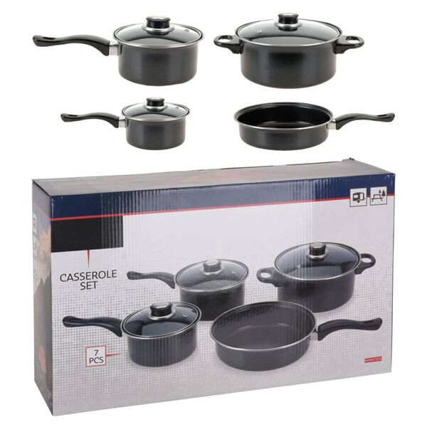 Excellent Houseware Ensemble de casseroles antiadh&eacute;sives 7 pcs