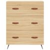 vidaXL Buffet haut Ch&ecirc;ne sonoma 69,5x34x180 cm Bois d'ing&eacute;nierie