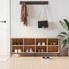 vidaXL Armoire &agrave; chaussures ch&ecirc;ne sonoma 131x35x50cm bois d'ing&eacute;nierie