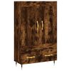 vidaXL Buffet haut ch&ecirc;ne fum&eacute; 69,5x31x115 cm bois d'ing&eacute;nierie