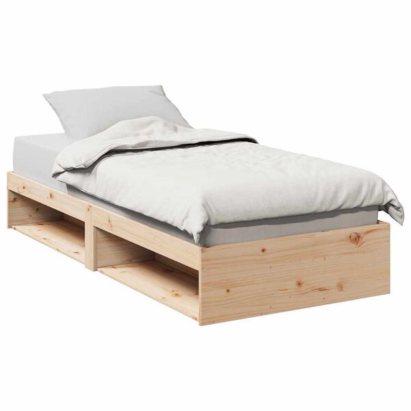 vidaXL Lit de jour sans matelas 90x200 cm bois de pin massif