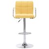 vidaXL Chaise de bar Jaune Tissu