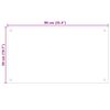 vidaXL Protection de cuisine 2 pcs Blanc 90 x 50 cm verre tremp&eacute;