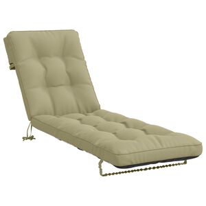vidaXL Coussin de transat VIANEN 100 % polyester Vert clair