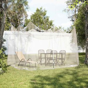 vidaXL Moustiquaire d'ext&eacute;rieur 220 mailles blanche 300 x 300 x 250 cm