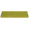 vidaXL Tapis d'escalier 30 pi&egrave;ces 65 x 21 x 4 cm Vert Bordure rectangulaire