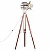 vidaXL Lampadaire &agrave; tr&eacute;pied bois de manguier massif 180 cm