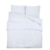vidaXL Ensemble de housse de couette Blanc 200x200 cm Microfibre