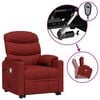vidaXL Fauteuil de massage Rouge bordeaux Tissu