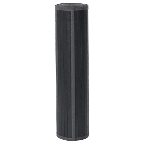 vidaXL Tapis rectangulaire gris 70x1000 cm bambou