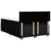 vidaXL Sommier &agrave; lattes de lit avec matelas Noir 160x200 cm Tissu