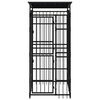 vidaXL Chenil d'extérieur avec toit pour chiens Acier 1,84 m²