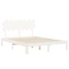 vidaXL Cadre de lit sans matelas blanc 140x190 cm bois de pin massif