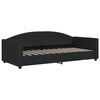 vidaXL Lit de jour avec matelas noir 90x200 cm tissu