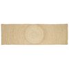 vidaXL Tapis de zone Blanc 60 x 300 cm Jute